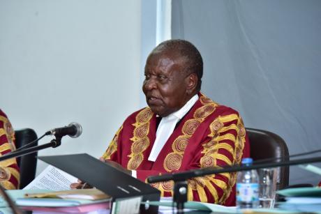 Justice Eldad Mwanguhya of the Supreme Court